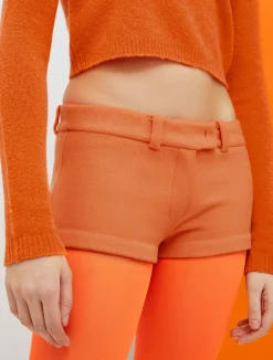 De-Coated with Anna Dello Russo wool-blend shorts