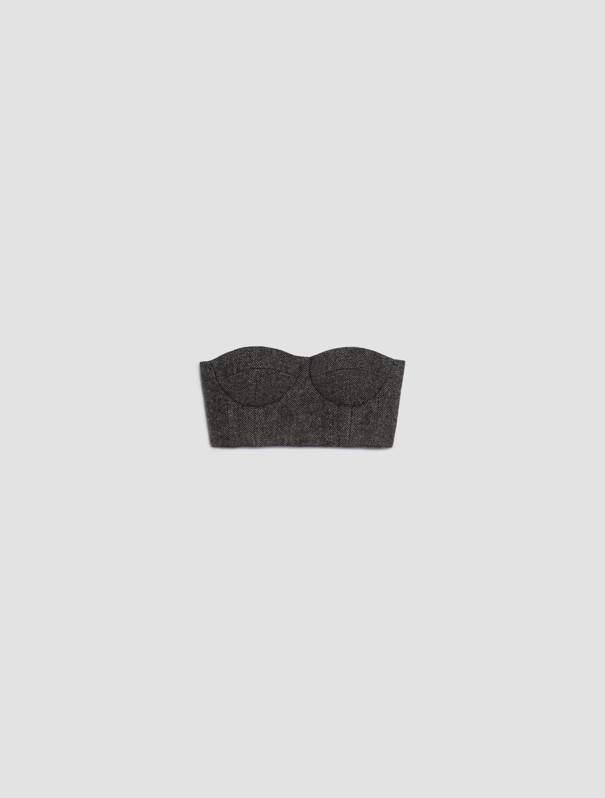 De-Coated with Anna Dello Russo flannel bustier top