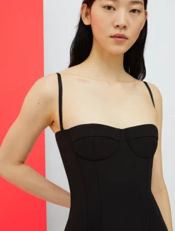 De-Coated with Anna Dello Russo bustier midi dress