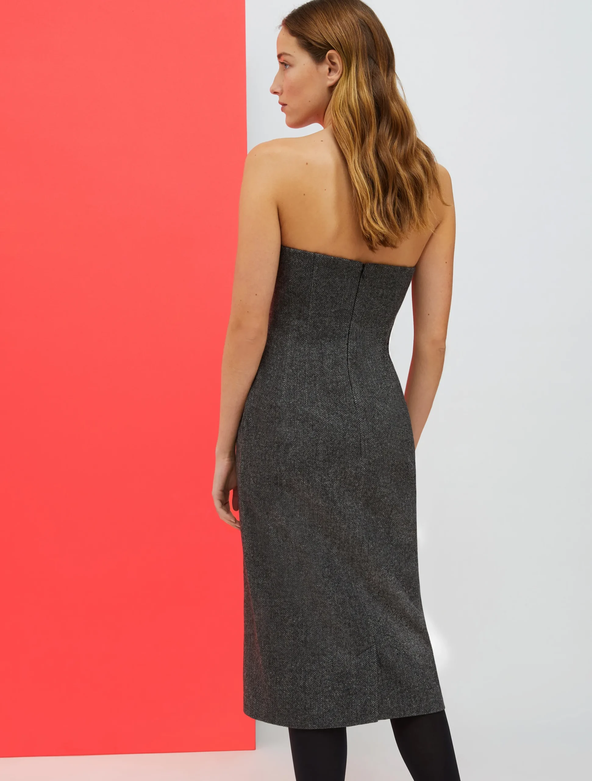 De-Coated with Anna Dello Russo flannel midi dress