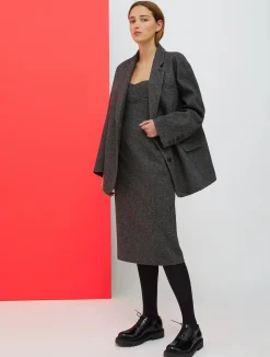 De-Coated with Anna Dello Russo flannel midi dress