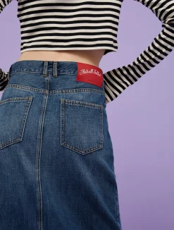 Denim maxi skirt MAX&Co. with Looney Tunes