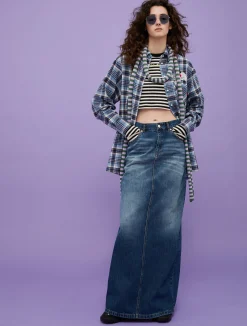 Denim maxi skirt MAX&Co. with Looney Tunes