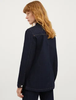 Denim safari jacket
