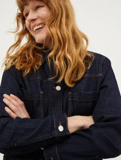 Denim safari jacket