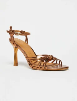 Detachable-strap laminated sandals