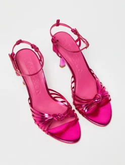 Detachable-strap laminated sandals