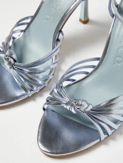 Detachable-strap laminated sandals