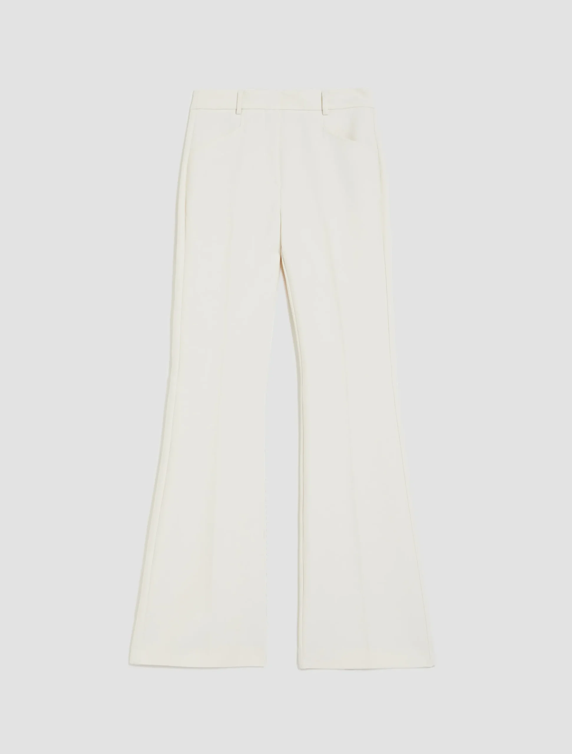 Double cloth bootcut trousers