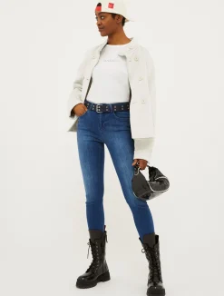 Double-breasted jersey jacket