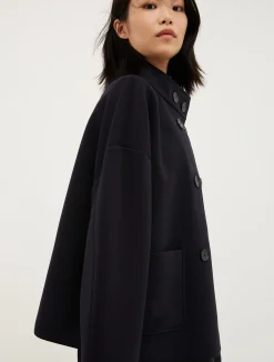 Double-breasted jersey jacket