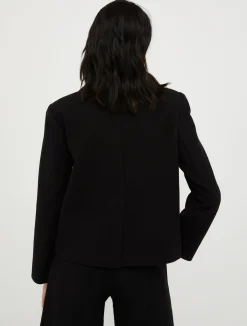 Double-breasted jersey-twill blazer