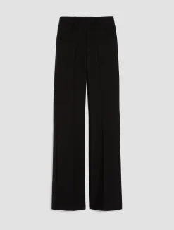 Double-cloth bootcut trousers