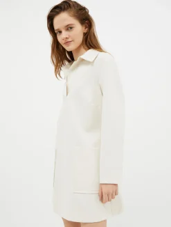 Double-cloth mini dress