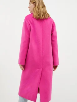 Double-faced broadcloth coat