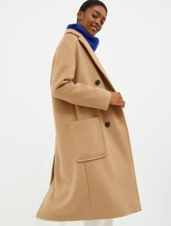 Double-faced broadcloth coat