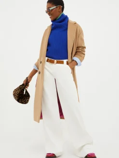 Double-faced broadcloth coat