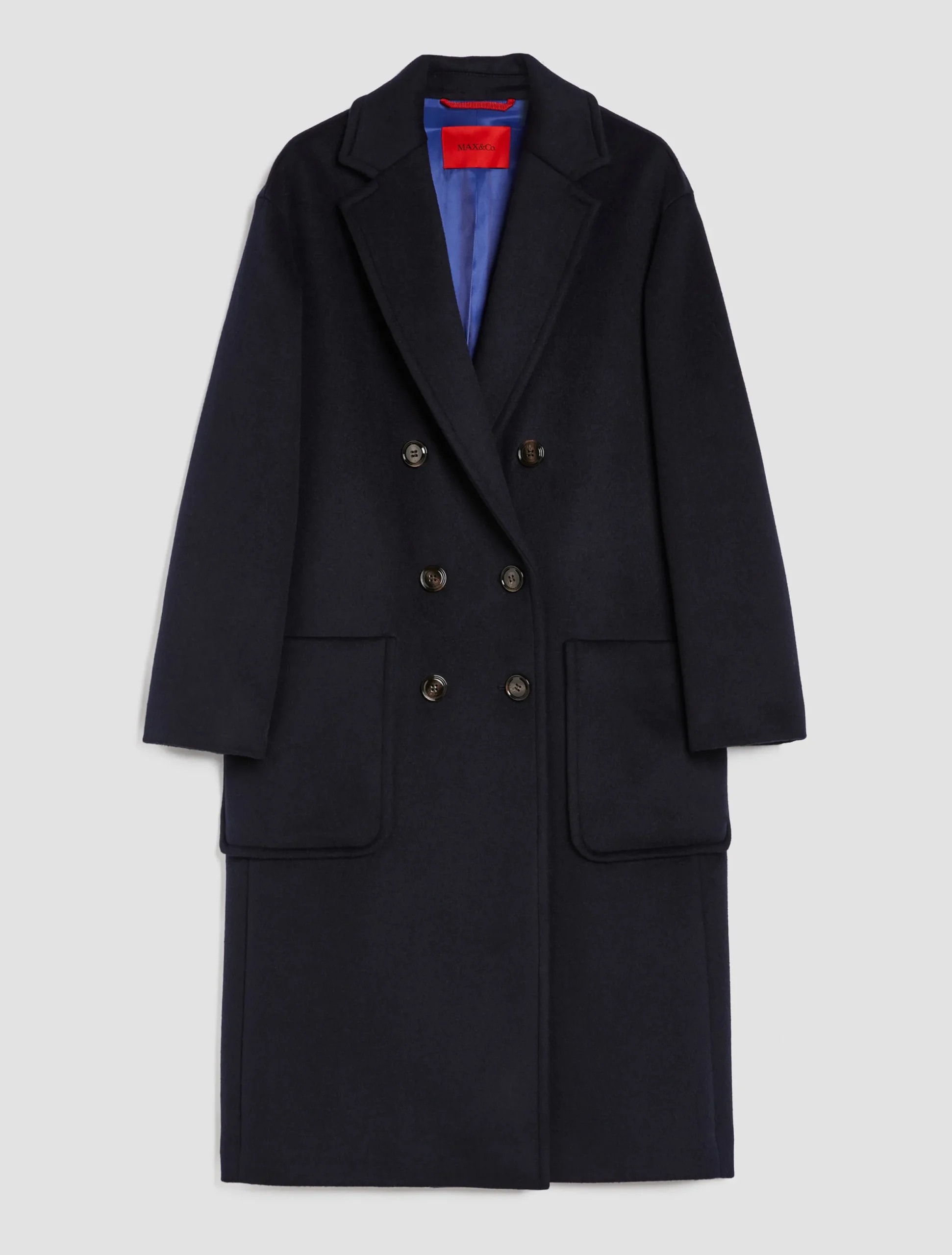 Double-faced broadcloth coat