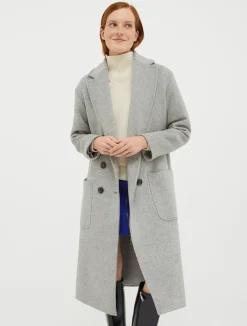 Double-faced broadcloth coat