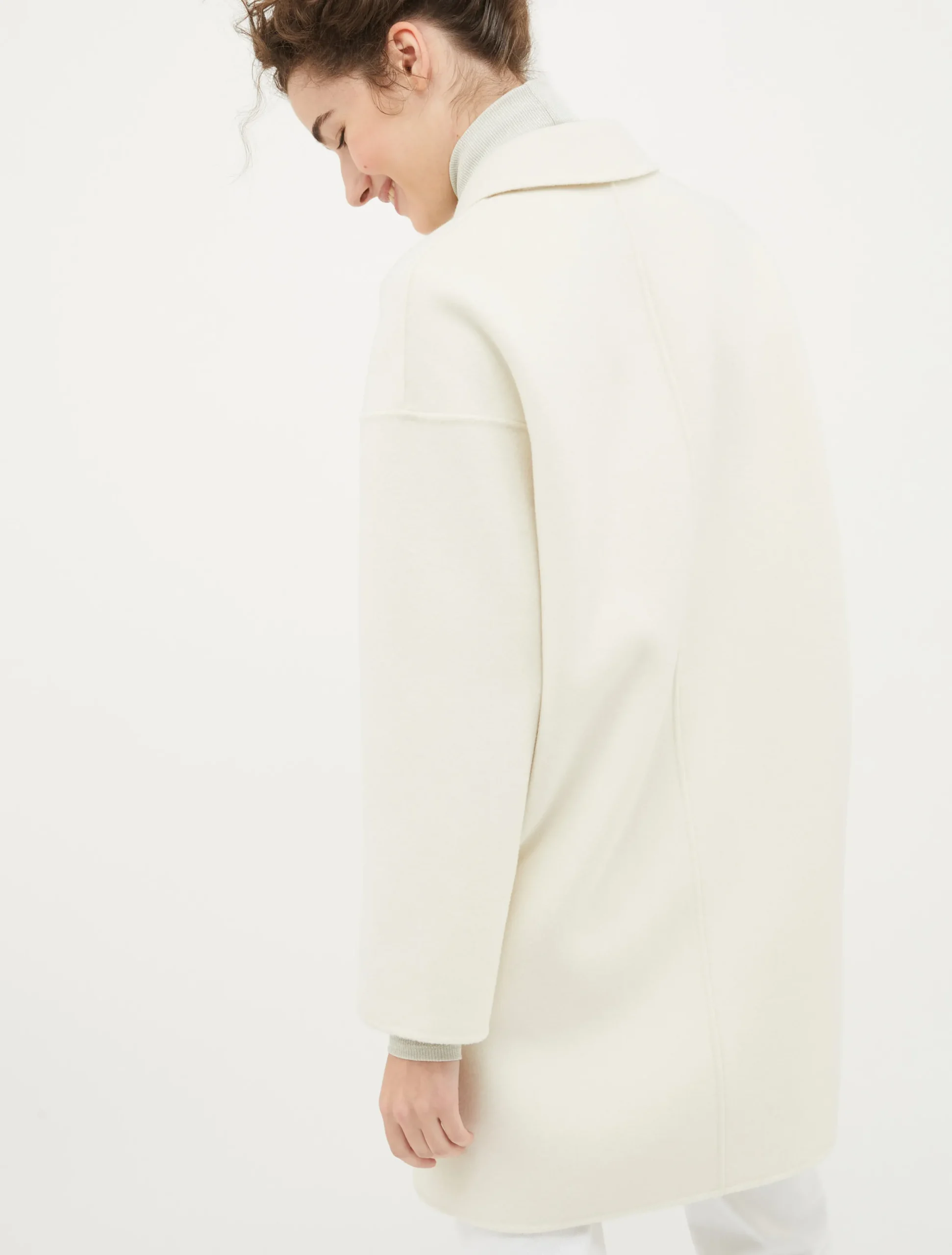 Double-sided wool coat
