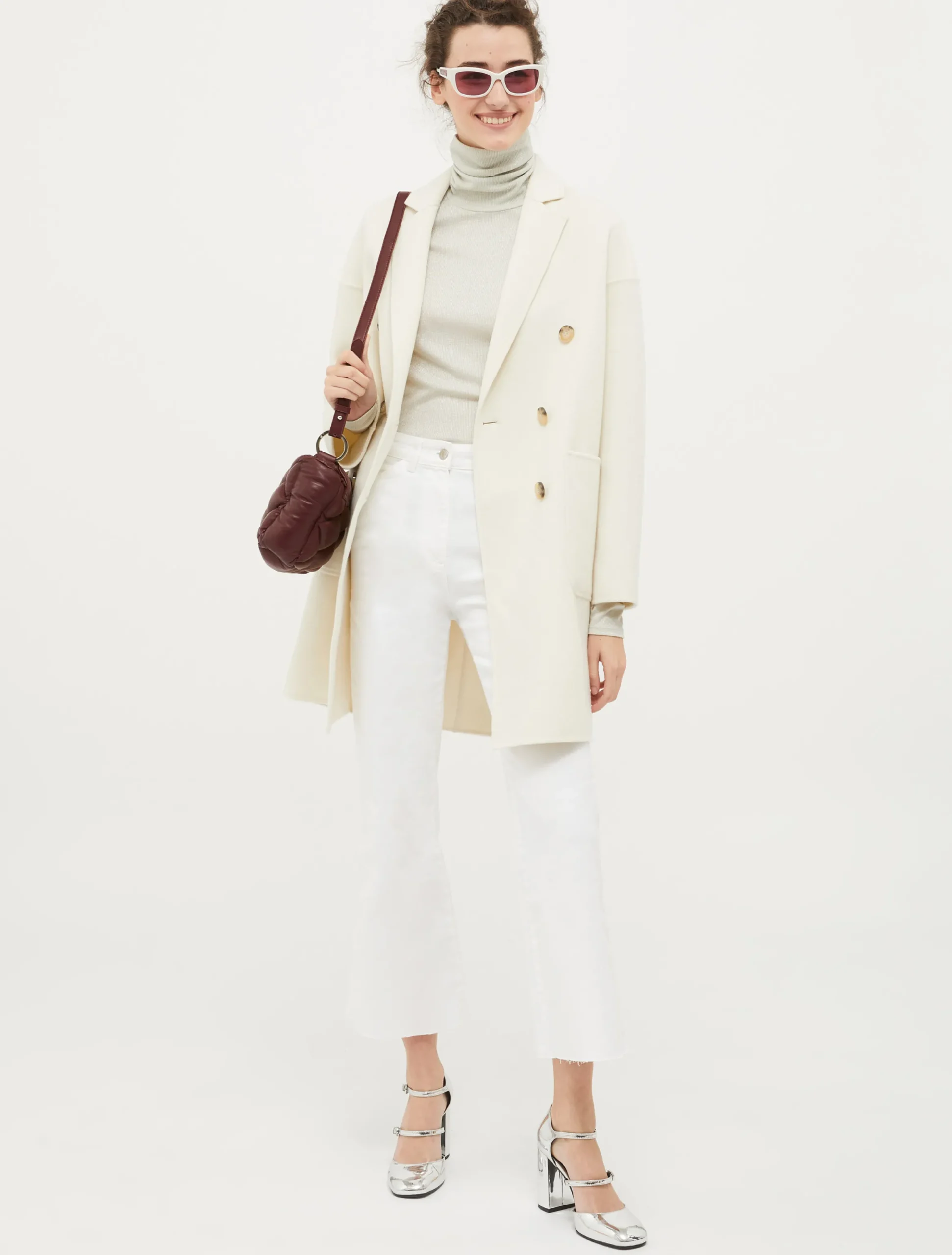 Double-sided wool coat