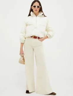 Drawstring padded puffer jacket
