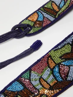 Embroidered with beads belt