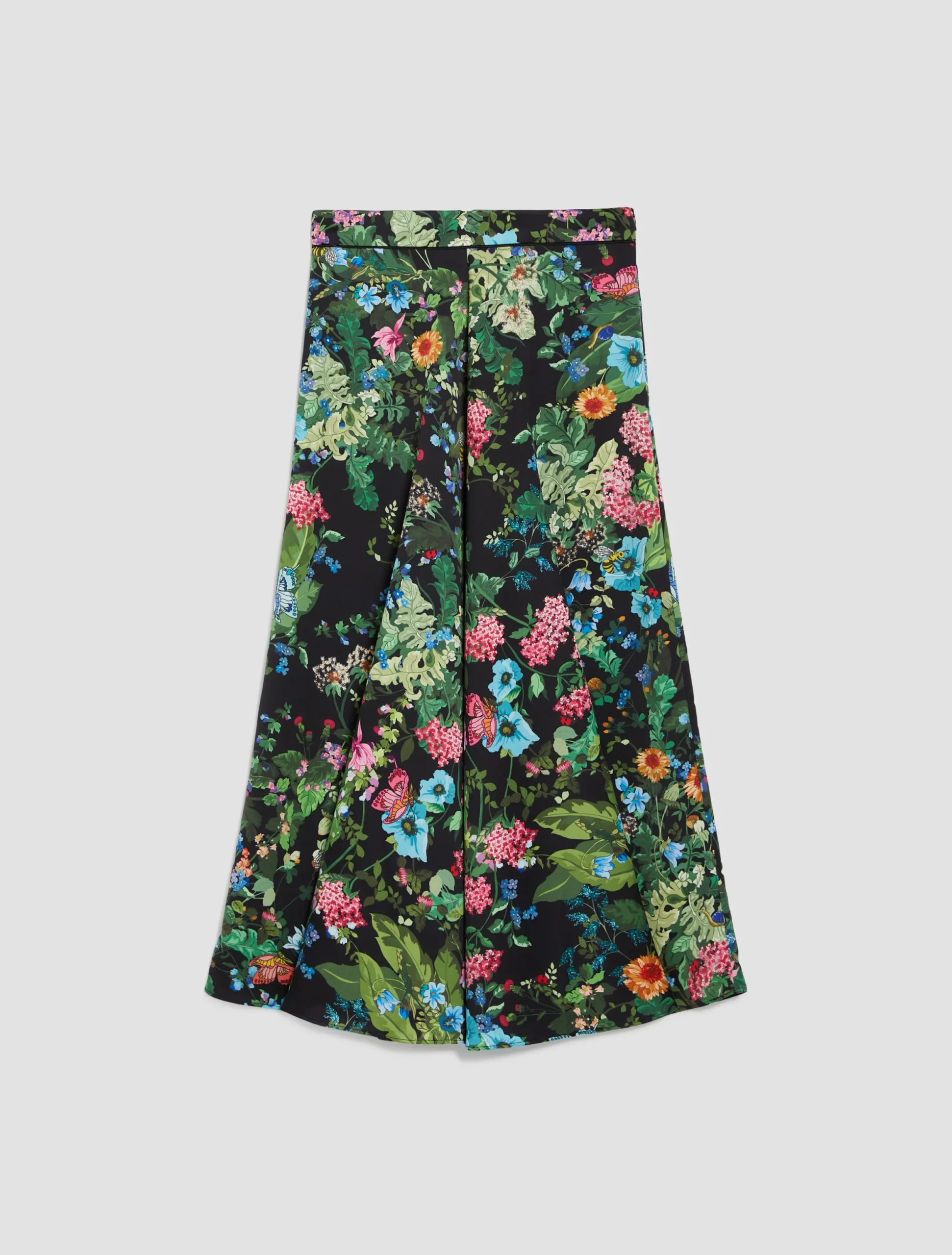 Envers-satin midi skirt