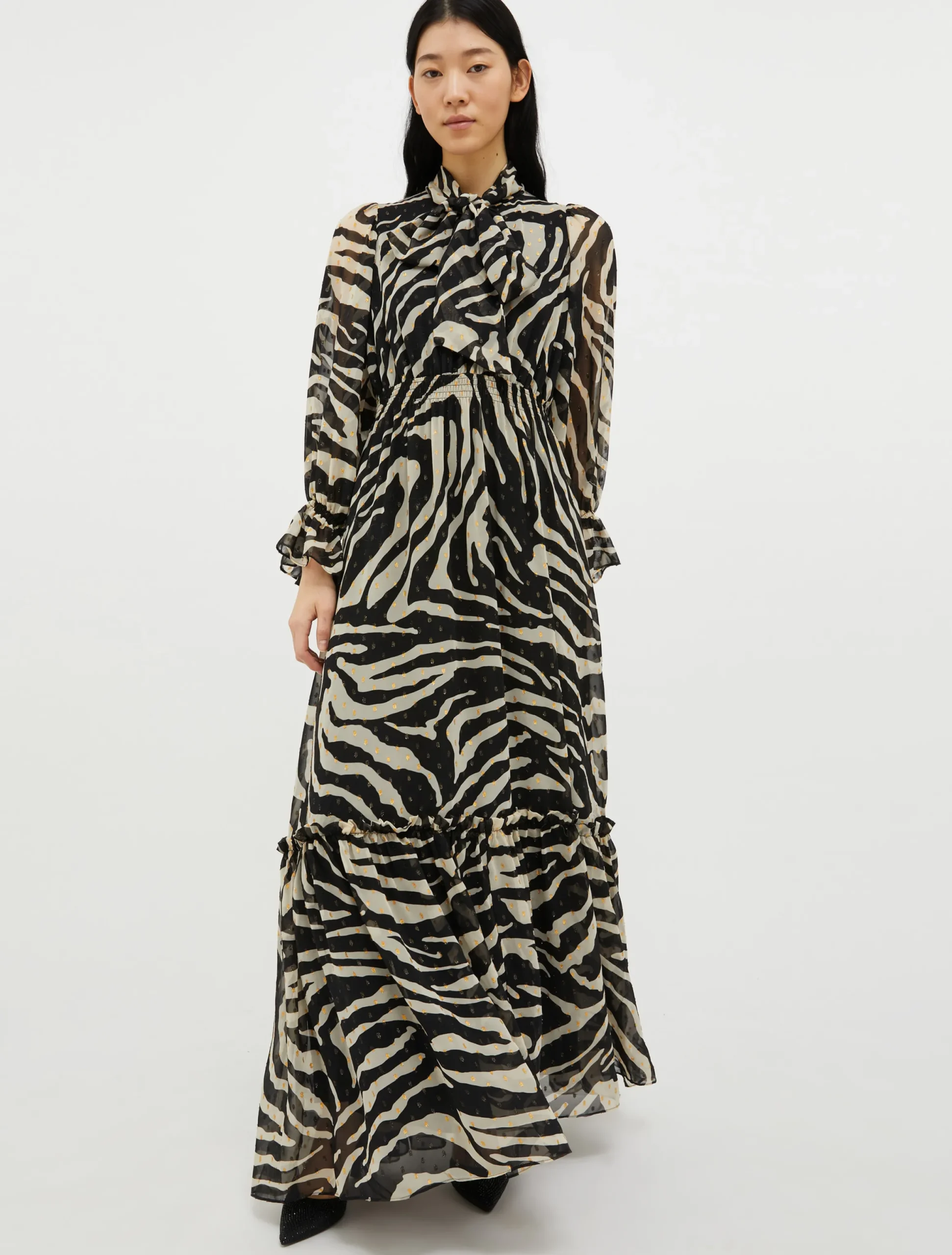 Fil-coupé maxi dress