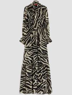 Fil-coupé maxi dress