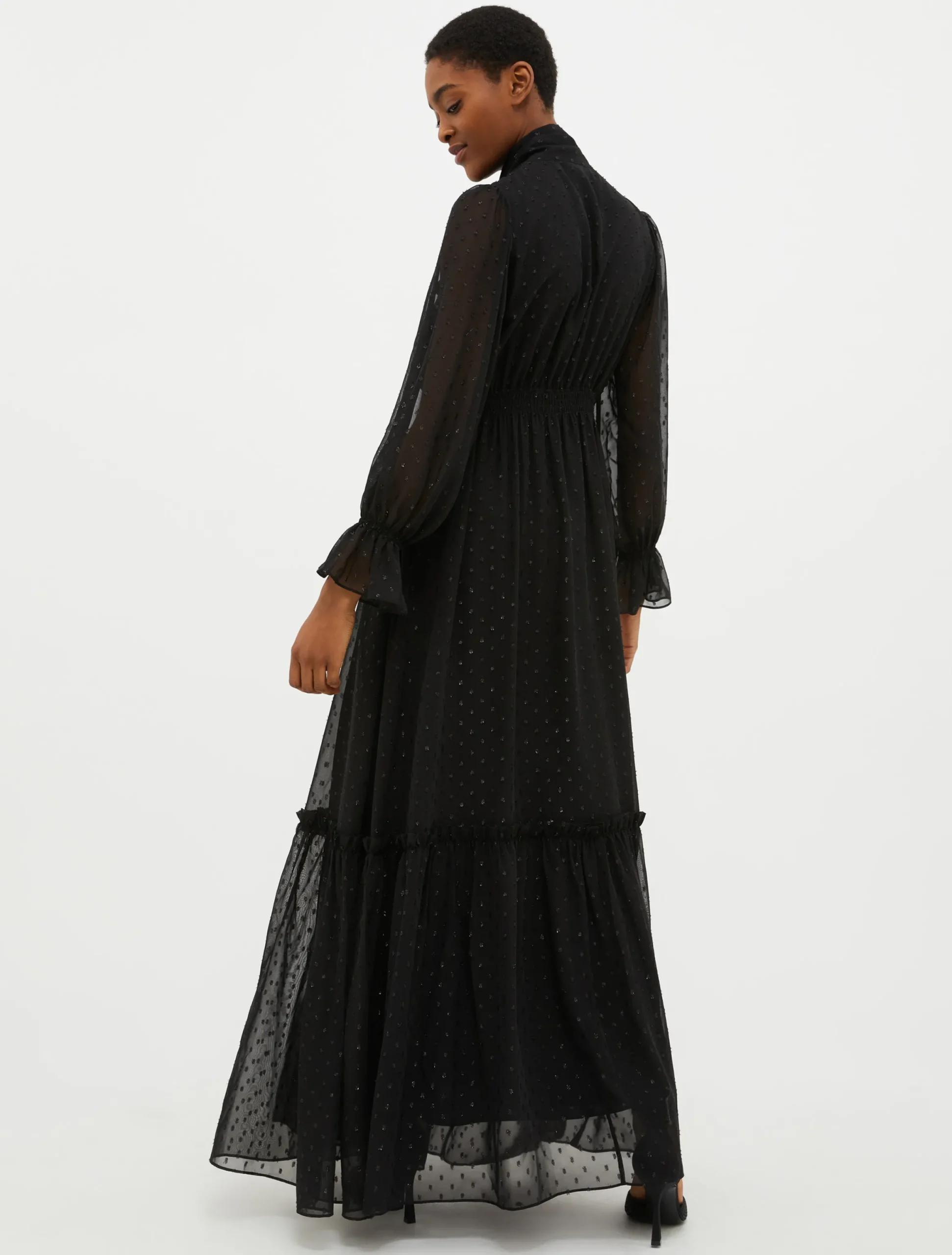 Fil-coupé maxi dress