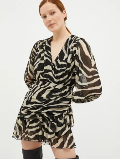 Fil-coupé mini dress