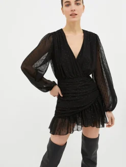 Fil-coupé mini dress