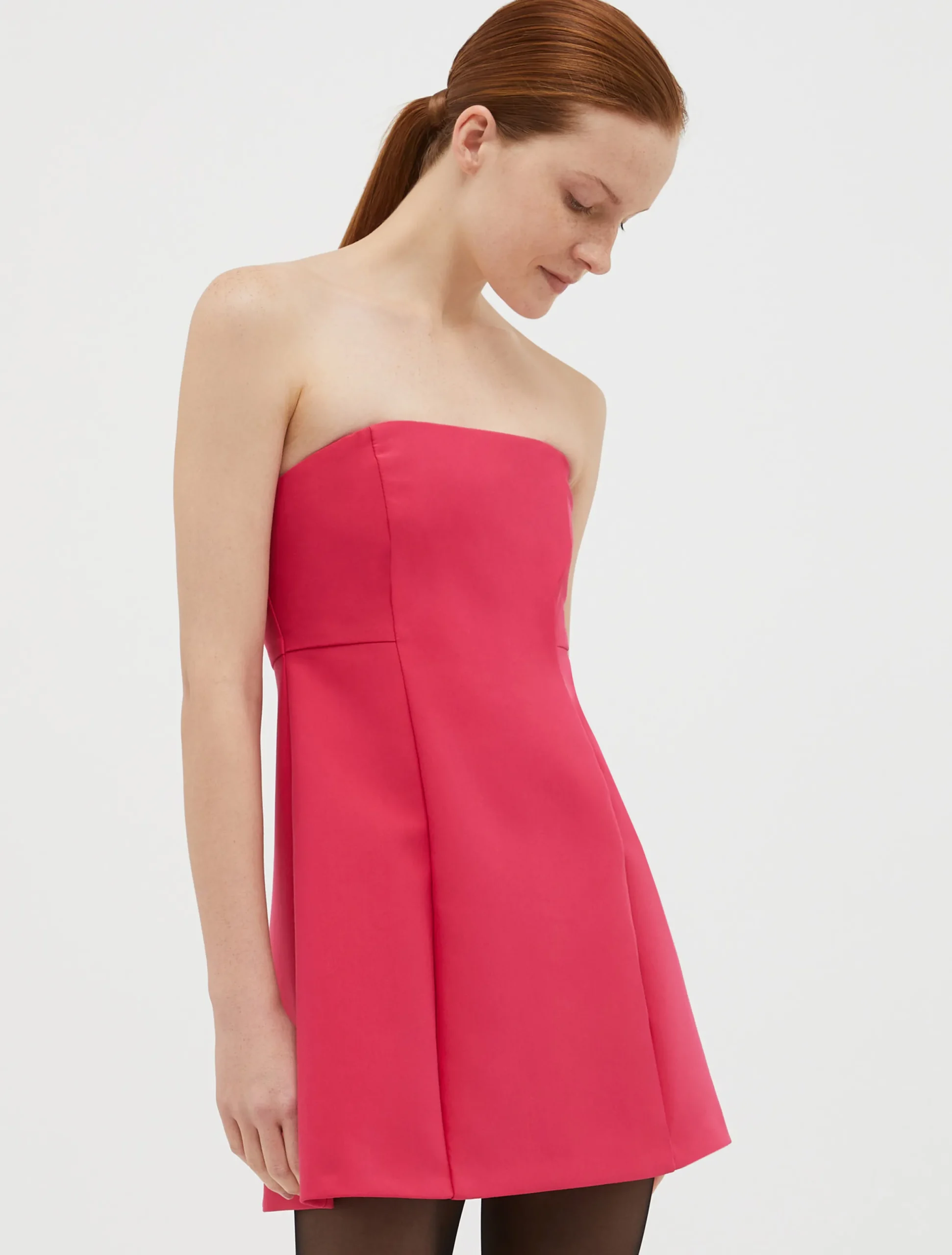 Flared bustier mini dress
