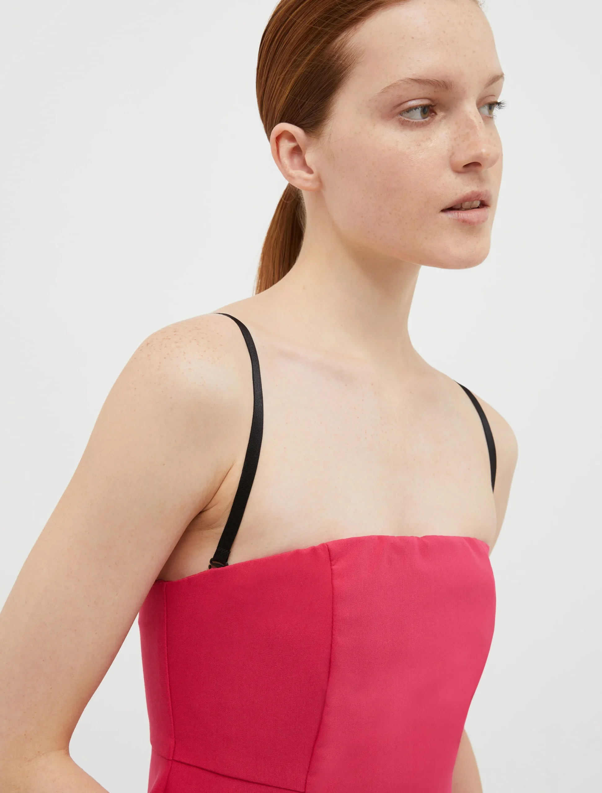 Flared bustier mini dress