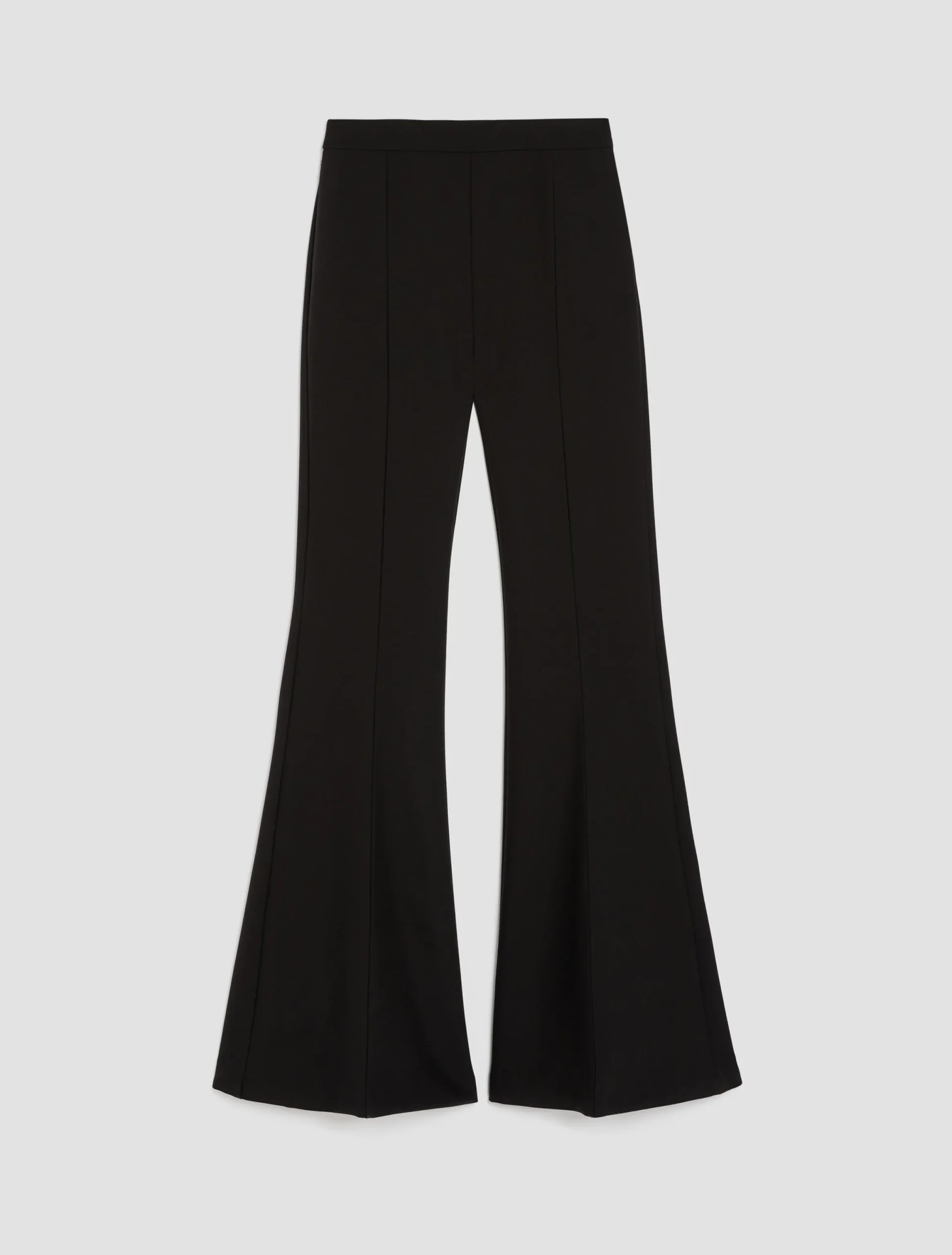 Flared canvas trousers