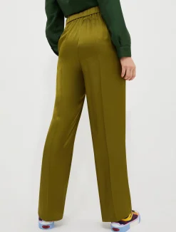 Flowing satin trousers