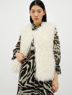 Fluffy frisé gilet