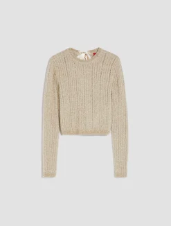 Fluffy lurex jumper