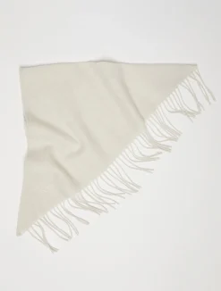 Fringed wool foulard