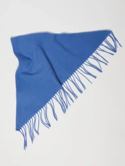 Fringed wool foulard