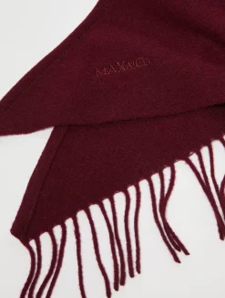 Fringed wool foulard