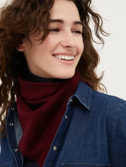 Fringed wool foulard