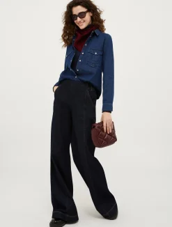 Fringed wool foulard