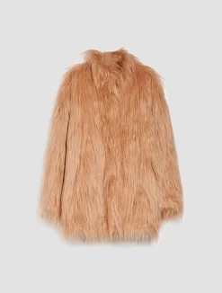 Furry plush coat