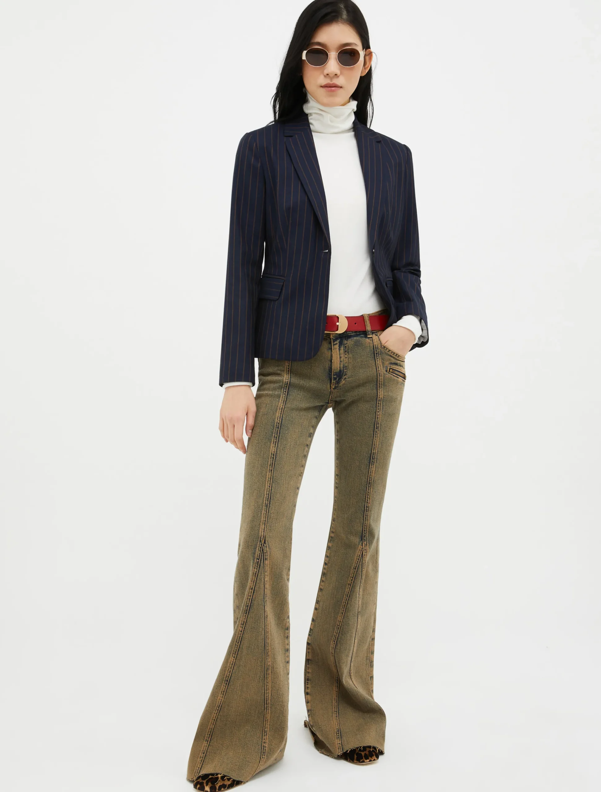 High-neck jumper