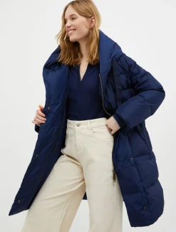 Hooded down jacket