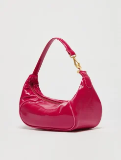 Hug patent-leather bag
