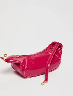 Hug patent-leather bag