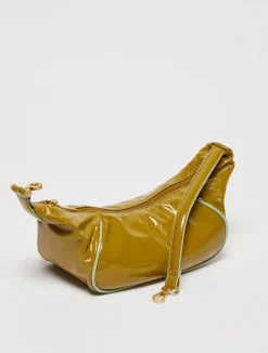 Hug patent-leather bag